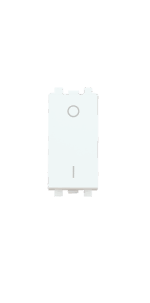 Double pole one way switch with LED lamp