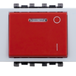 Double pole one way switch with LED lamp