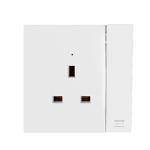 13A Switched Socket With Neon, DP (13A) Big Switch Rocker