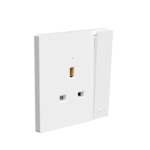 13A Switched Socket With Neon, DP (13A) Big Switch Rocker - Image 2
