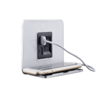 USB Charger White with holder