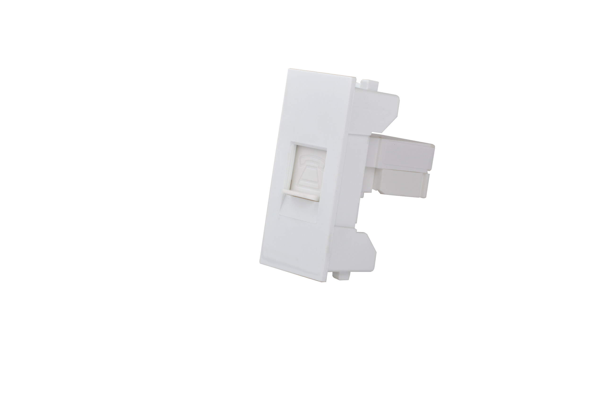 CF 10251 بريزه تليفون Telephone socket 4P with shutter - Image 1
