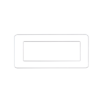 Hana Cover Glossy White 6 gang